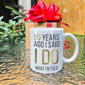 Dnuiysesnovelty50yearsagomugssetanniversaryweddinggiftsforcouple50yearsagoisaididoweddinganniversarymug50thmuggiftsforparenthusbandwifegrandparentfriend Urban Country Home Decor Dnuiyses novelty 50 years ago mugs set anniversary wedding gifts for couple 50 years ago i said i do wedding anniversary mug 50th mug gifts for parent husband wife grandparent friend urban country home decor
