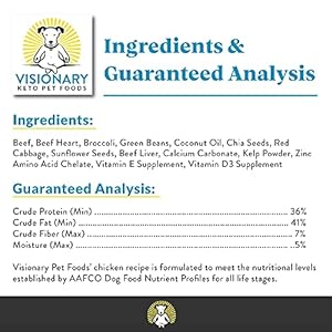 Visionary Pet Meals Beef Freeze Dried Canine Meals | Excessive Protein, Low Carb and Grain Free, Made with Human Grade Substances for Optimum Vitamin and Digestion Pure Beef Formulation, 3.5oz Trial Measurement