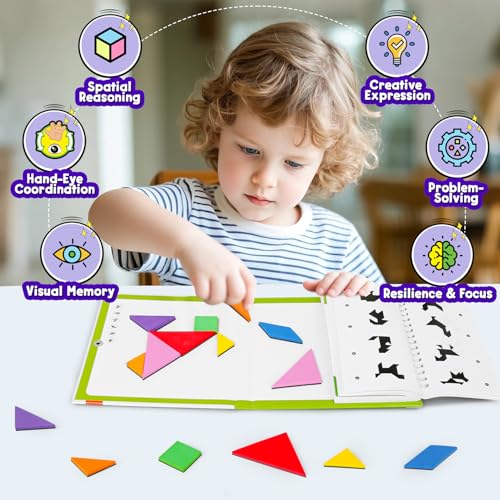 CZTCDP Travel Tangram Puzzles DROPS TO - image 5