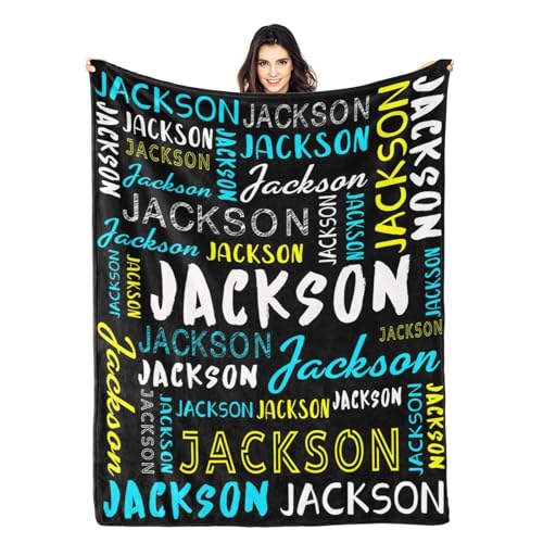 Personalized Name Blanket Customized Baby Blankets for Girls Boys Adults Monogrammed Blankets and Throws Christmas Birthday Mothers Fathers Valentines Day Gift