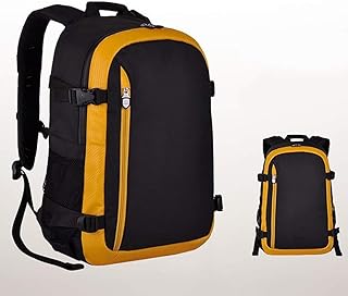 MUMUMI Borse, Zaino Della Telecamera Di Grande Capacità, Borsa per Fotocamera Antiurto Impermeabile Professionale per Lenti e Accessori Treppiede -30 X 19 X 45Cm Arancione Colorato