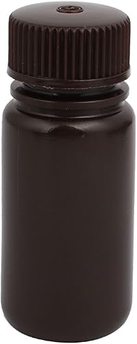 Miniatura 2 de IIVVERR 5 unidades de 1.7fl oz de plástico HDPE de plástico químico de laboratorio de sellado de reactivo de laboratorio botella marrón (5 unidades
