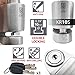 KRASER KR10S Alarm Disk Lock Approved SRA, Optional 120dB Alarm ON/Off, Double Locking ø10mm, High Security Anti-Picking Lock, Stainless Steel Anti Theft Wheel Brake Lock for Scooter Motorcycle