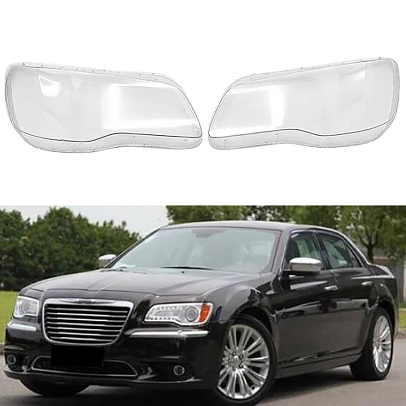 Clear Front Headlight Lens Covers – Pair For Chrysler 300 & 300C 2011-2020 – Direct Replacement