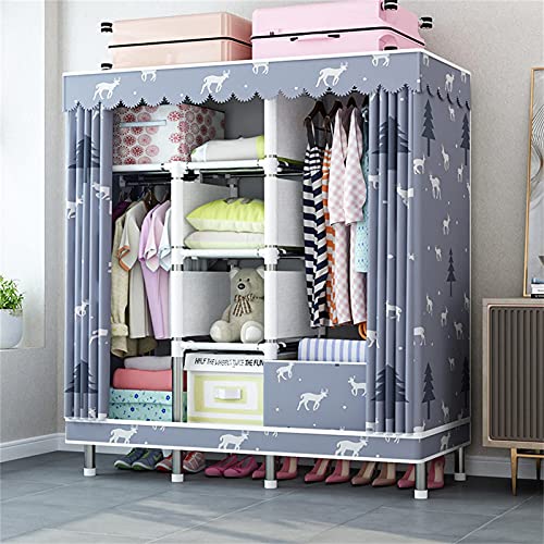 Armoire portable en tissu idéale comme penderie de chambre d'étudiant - 3