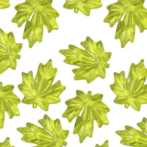 120pcs Acrylic Maple Leaves Scatter for Enhancing Thanksgiving Dinner Tables