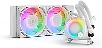 Vista 1 de Enfriador de CPU EKWB EK-Nucleus AIO CR240 Lux, digital RGB, blanco