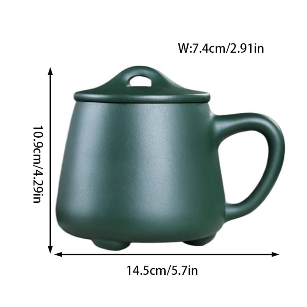 Zestaw do parzenia herbaty Matcha Cups Home Tea Brewing Cup 500ML Fioletowy kubek z pokrywką Duża pojemność chińskiego zestawu do herbaty Zestaw do herbaty Kubek z zaparzaczem do herbaty
