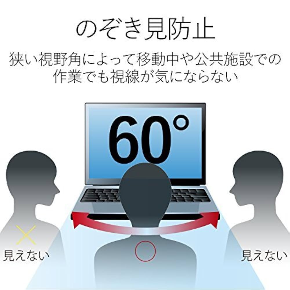 Amazon.co.jp: エレコム 液晶保護フィルム 覗き見防止 日本製