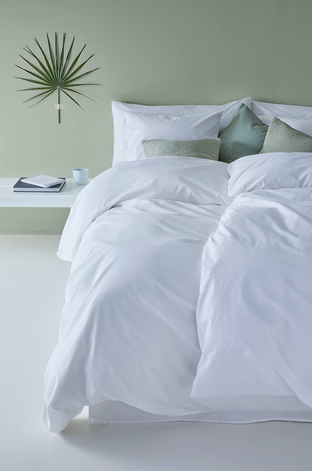 Jotex Zack Duvet Cover Organic Cotton GOTS Certified Duvet Cover - White, 155 x 220 cm - Image 3