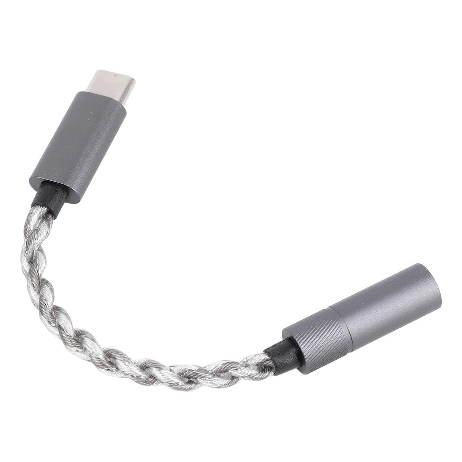 Cavo Adattatore USB Tipo C a 4,4 Mm, Cavo Amplificatore Jack per Cuffie HiFi da USB C Maschio a Femmina da 4,4 Mm, 384 KHz/32 Bit, per Dispositivi di Tipo C, 3,9 Piedi