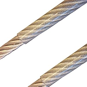 Seile & Kabel 80 Meter Edelstahldrahtseil PVC