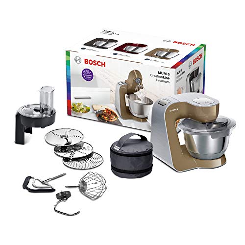 Bosch MUM5 CreationLine Premium Küchenmaschine MUM58C10, Profi-Patissierie Set, große Edelstahl-Schüssel (3,9l… – Bild 3