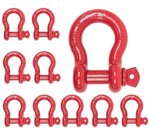 Anchor Shackle 1-1/8" Forged Carbon Steel w/ alloy screw pin, 9.50 ton