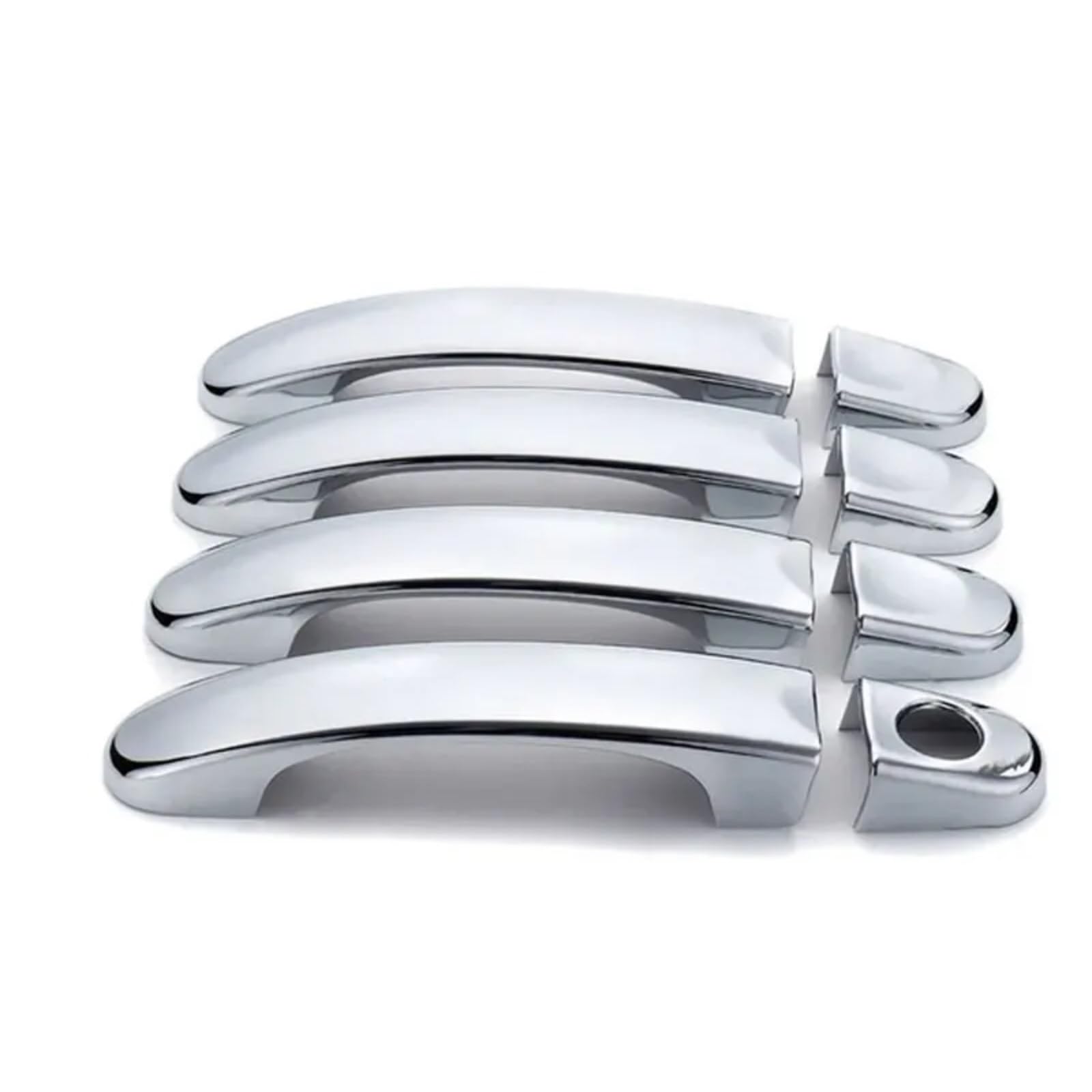 Kedfbts Chrome Car Outer Handle Compatible With Vw For Transporter For Caravelle For 2003 2004 2005 2006 2007-2013 Door Handle Covers Trim Outer Style(Chrome)