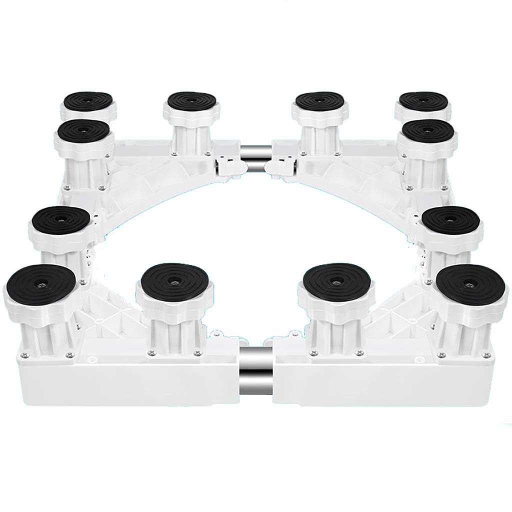 SH-lingbujian Appliance Base Stand Universal Multi-functional Adjustable Retractable for Refrigerator Washing Machine Stent Stainless Steel (Size : 12 feet)