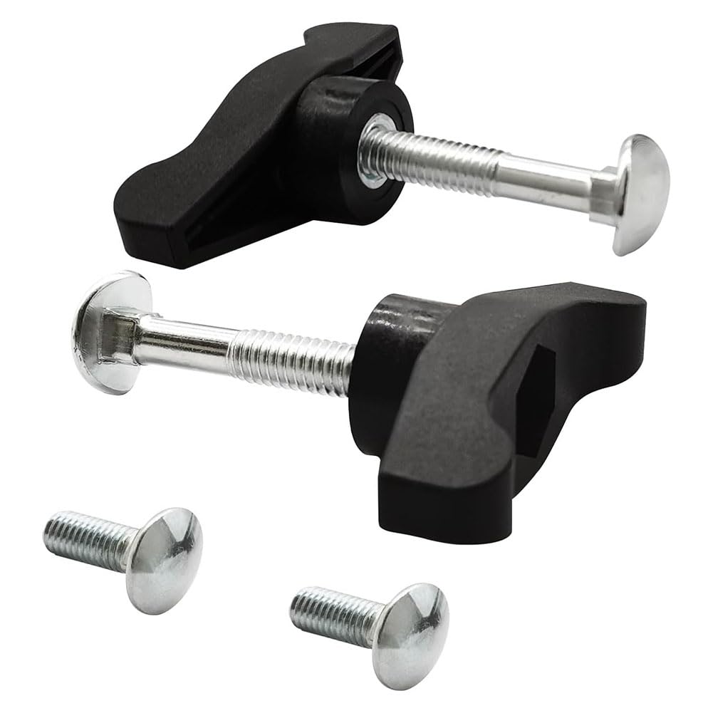 Ctrlzs Universal Replacement Parts T Handle 4 Bolts& 2 Handles Fits For Most Lawn Mowers Snow Throwers