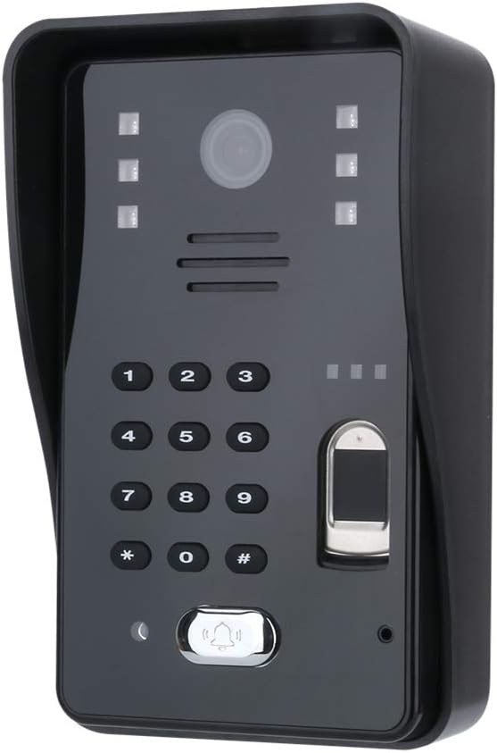 Doorbell,9 inch WiFi Wireless Intercom System with Wired Fingerprint 1080P Door Access Control System,Support Remote APP Happy Gift