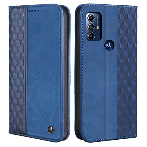 Protection Motorola Moto G Play 2023 et G Pure étui portefeuille bleu