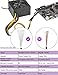 OwlTree 2 Pack EPS12V CPU 8 Pin Female to CPU ATX 8 Pin and ATX 4 Pin Male Power Supply Extension Cable EPS 12V for Motherboard 10.6 inch