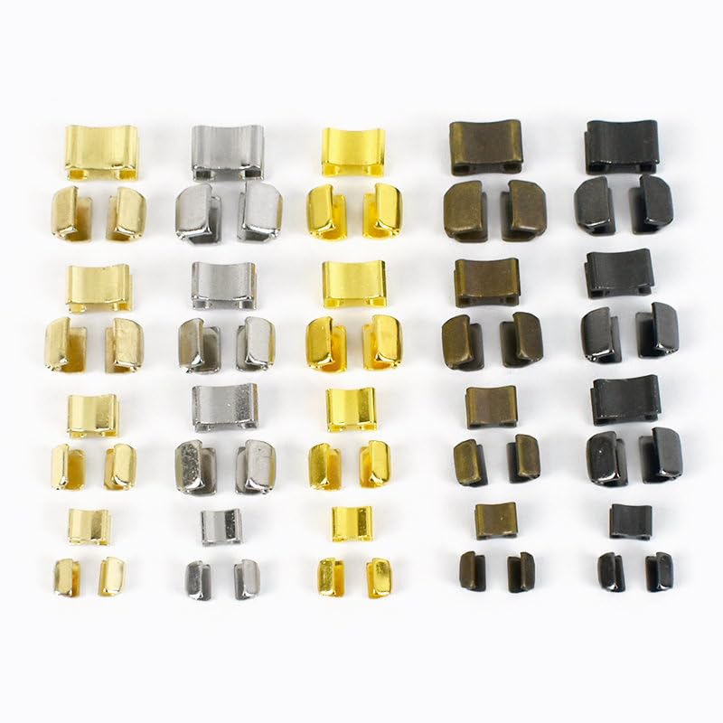 20/50 Sets Metall-Reißverschlussstopper 3# 5# 8# 10# Tasche Kleidung Abschließbarer Reißverschlussschieber Endverschluss Nähen Reparaturset DIY-Hardware-Zubehör-ZA162-Gold, Nr. 10, 50 Sets