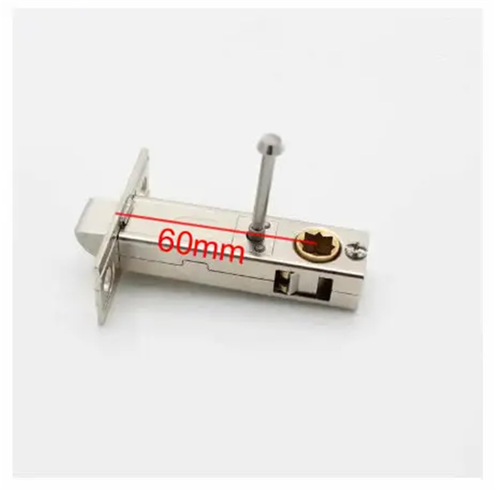 Bathroom Alloy Single Deadbolt Lock Cylinder Various Padding Margins Three-bar Single Tongue Lock 1Pcs(Self-Locking Type)