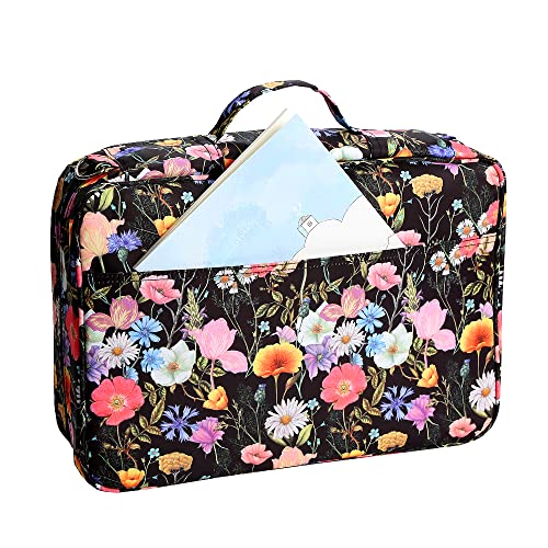 Image of Lbxgap Portable Colored Pencil Case Holds 480 lots Pencils or 320 to 328 Gel Pens Large Capacity Pencil Organizer with Handle Strap Handy for Colored Pencils & Gel Pen