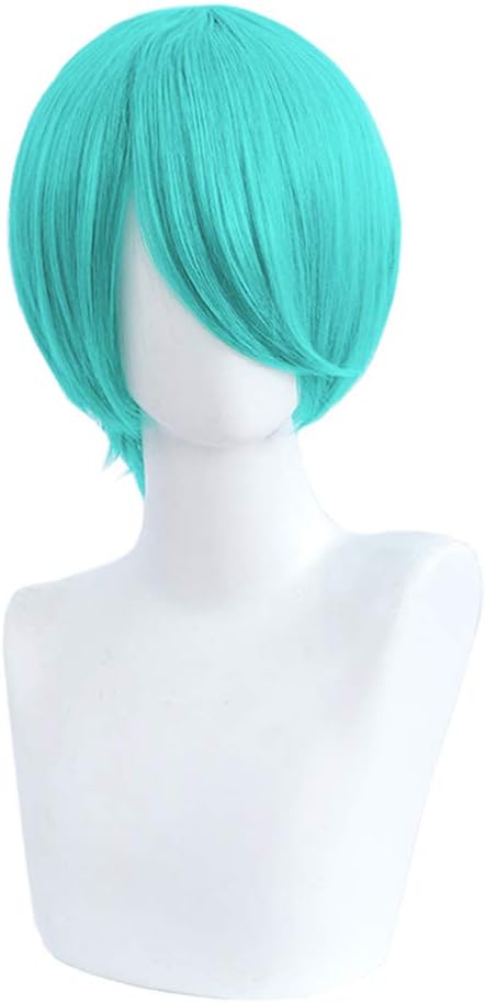 Amazon さらさら フルウィッグ ショート ボブ 前髪斜め ロリータウイッグ カラーセレクト 24種類 ショート コスプレ オリジナルセット グリーン コスプレ 仮装 通販