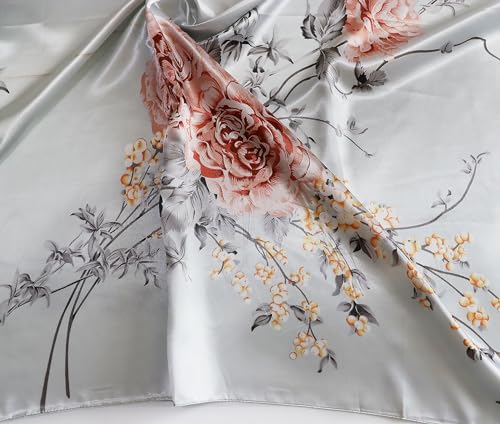 Image of Women's 35 inch Satin Square Silk Like Hair Scarves and Wraps Headscarf for Sleeping | Silk Feel Neckerchief, Hair Scarf, Fashion Bandana, Headscarf, Headband, Hair Wrap Sleeping, Daily Fashion Styling