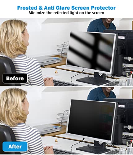 Image of FILMEXT [2 Pack] 24 Inch Computer Privacy Screen, 16:9 Aspect Ratio | Monitor Privacy Filter Anti-Glare, Anti-Blue Light & Anti-Spy ,Removable Anti-Scratch Screen Protector for 24-Inch Monitors