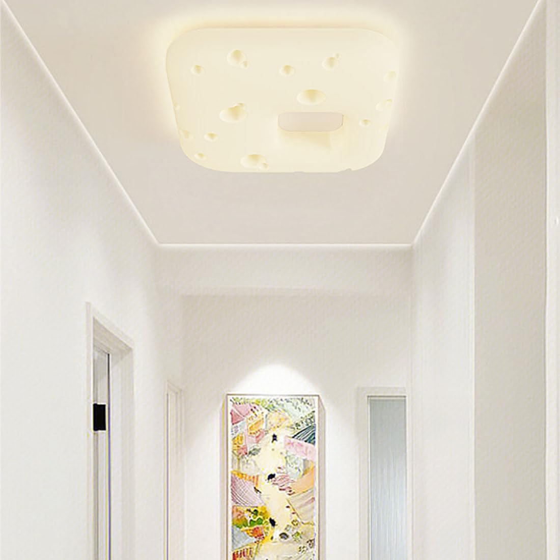 Lampada da soffitto in stile scandinavo, protezione degli occhi, moderna coperta per biscotti per camera da letto, lampada per camera dei bambini e lanterne, 48 cm