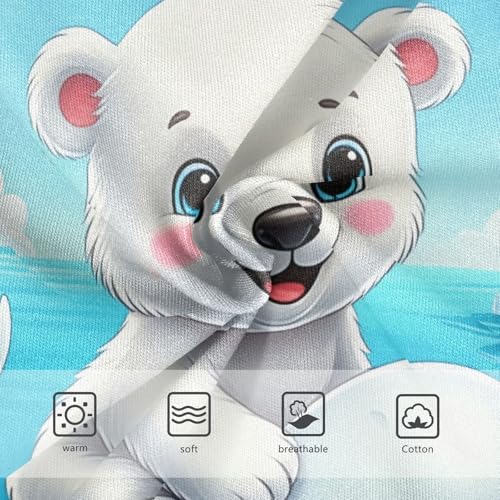 Toddler Girls Underwear 2t Cotton Panties Little Girl Designer Briefs Girls Undies Cute Cartoon Polar Bear Whale3