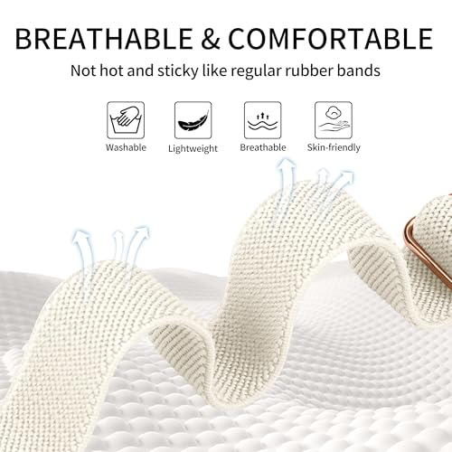 Slim Stretchy Bands Compatible with Apple Watch Band 40mm 41mm 42mm 38mm 44mm 45mm 46mm 49mm Women Men, Soft Fashion Nylon Braided Elastic Strap for iWatch Series 10 SE 9 8 7 6 5 4 3 2 1 Ultra 2