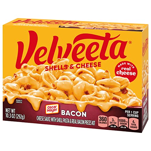 Image of Velveeta Shells and Cheese with Bacon Meal (10.3 oz Box) (Pack of 2)