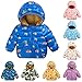 ROMIDA Daunenjacke Kinder Jungen Mädchen Mode Plüschjacke Winterjacke Warm Teddy Fleece Dick Hoodie Reißverschluss mit Kapuze Plüschjacke Kapuze Mäntel
