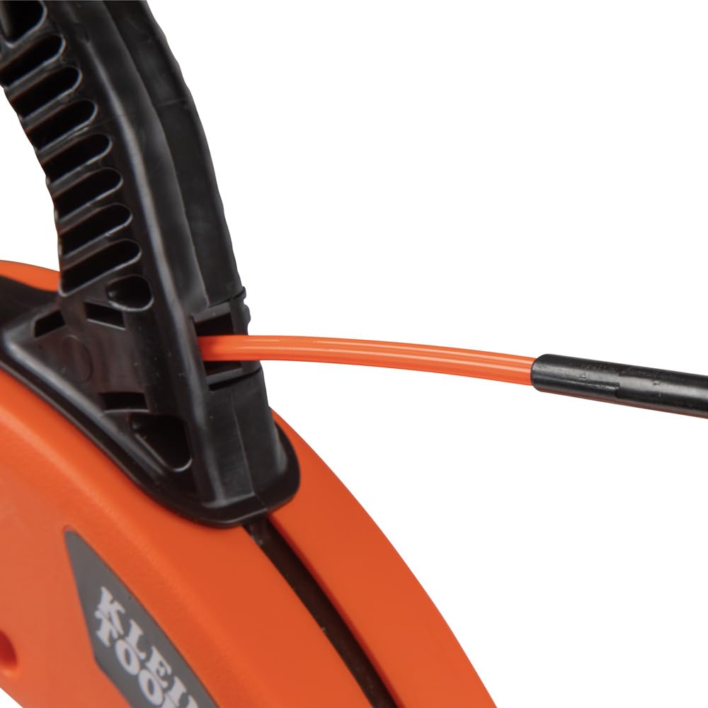Klein Tools 56380 - Estrattore a filo in fibra di vetro con spirale in acciaio, alloggiamento e manico ottimizzati, 30 m x 0,5 cm