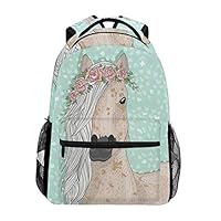 SKYDA School Backpacks Koala Flowers Bookbags Bag for Girls Children Primary School... Pattern 11, One Size