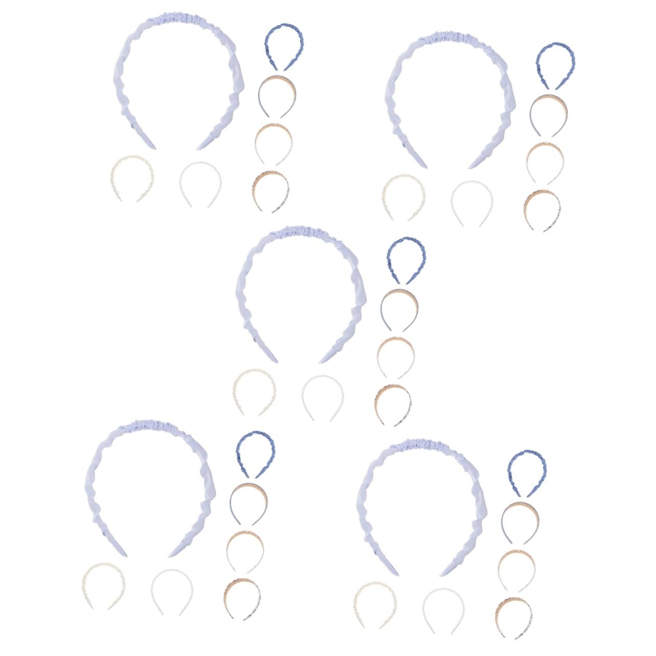 Healeved 35pezzi Cerchietti Decorativi Per Donne e Ragazze Fasce Alla Moda Vari Accessorio Elegante e Confortevole Per Uso Quotidiano e Occasioni Speciali