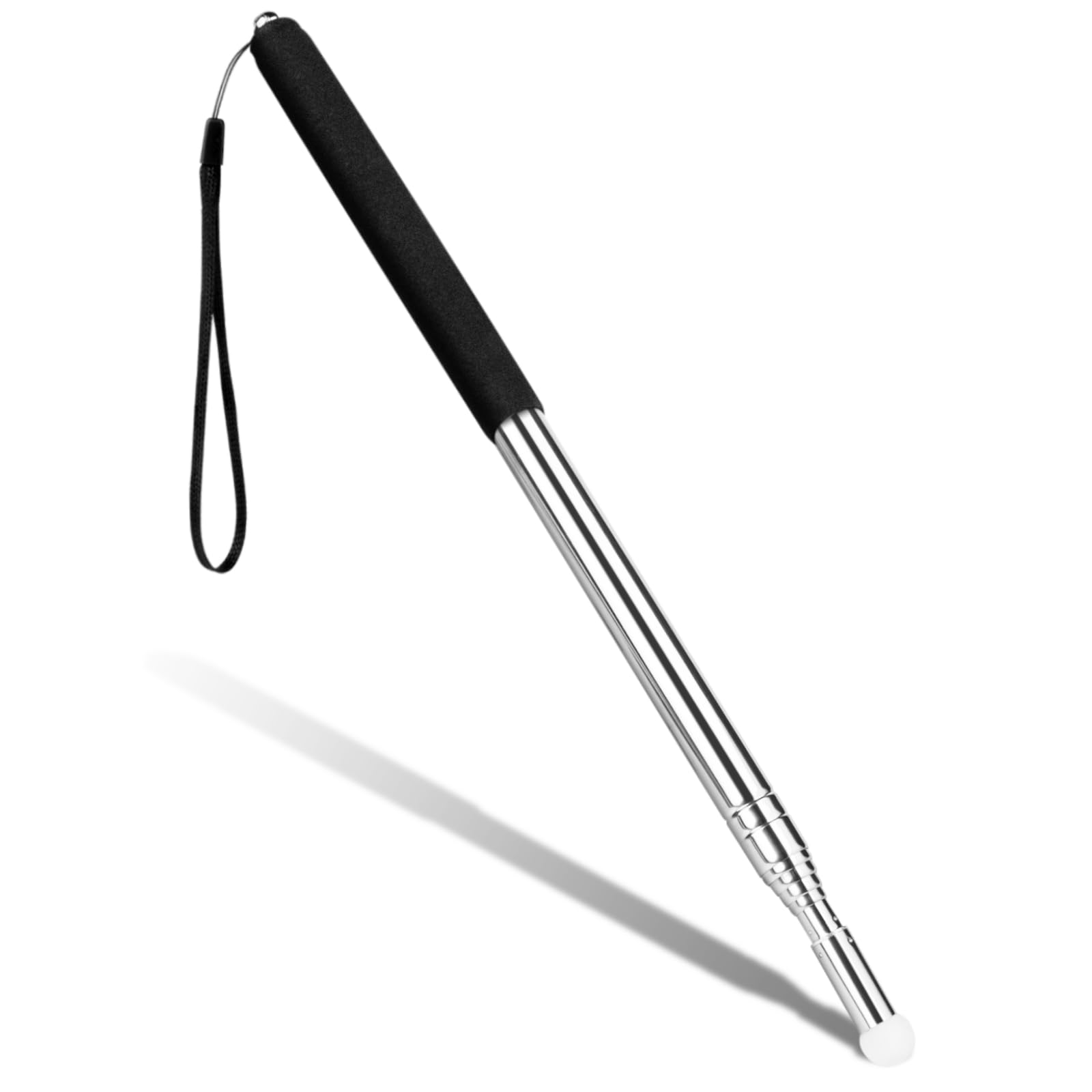 Vicloon Teachers Pointer, Telescopic Pointer Stick, Hand Pointers Extendable Retractable Pointers Teacher Pointere Stick with Lanyard for Presentations Teaching, Lecture,Office