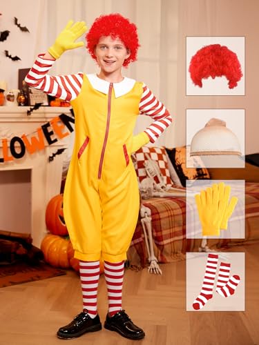 Disfraz unisex infantil payaso carnaval 5 piezas miniatura 4