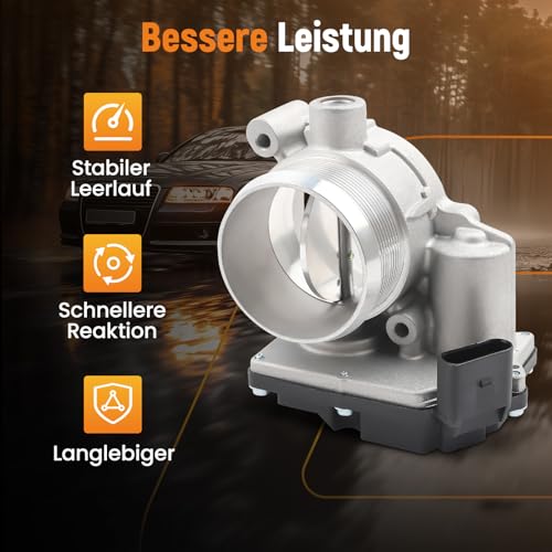 maXpeedingrods 059145950A 059145950D Aluminium Drosselklappengehäuse Drosselklappe Drosselklappenstutzen für Audi A6 4F A8 4E 4F5 Q7 4LB VW Touareg 2.7 3.0 TDI 059145950H 059145950R