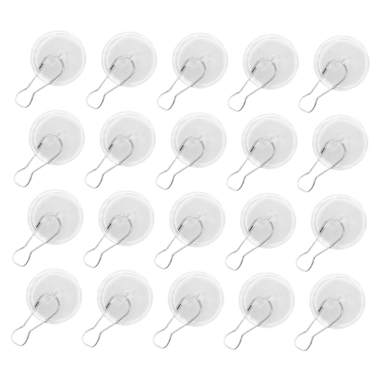 Ganchos Adhesivos Transparentes para Techo, Colgador de Discos Reutilizable sin Taladro, 100 Piezas, para Decoración de Navidad y Boda