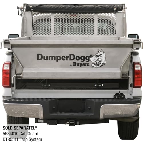 Image of Buyers Products DumperDogg 5534001 8 Foot Steel Dump Body Insert, Stainless Steel W /Corrosion Resistant Powdercoated Frame, Truck Dump Body Insert W /Indicator Kit for 3 /4 Ton or Higher Pickup Truck