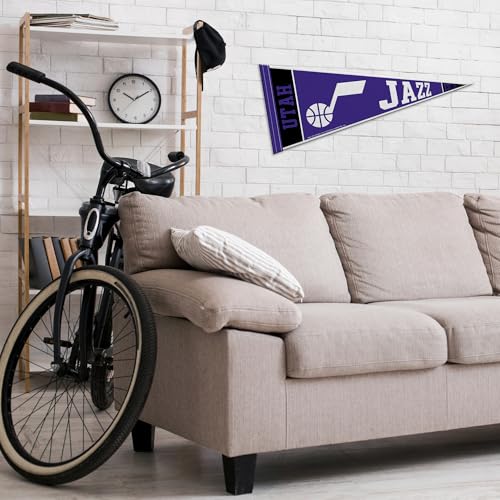 Image of Rico Industries NBA Basketball 12 inch x 30 inch Felt Wall Decor Pennant - Great for Home /Bed Room /Man Cave Decor