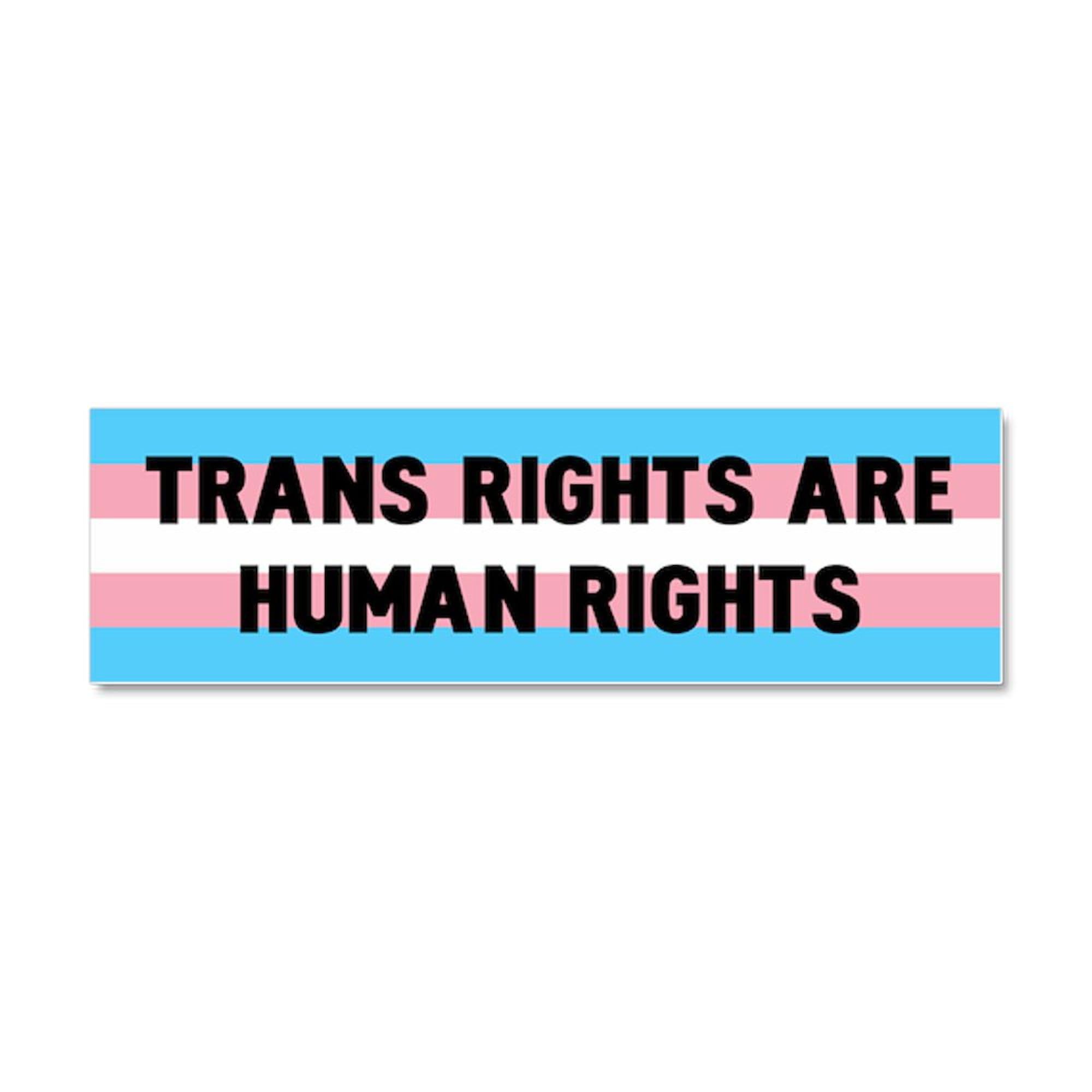 CafePress Trans Rights Human Rights Car Magnet 10 X 3 10" x 3", Bumper Magnet