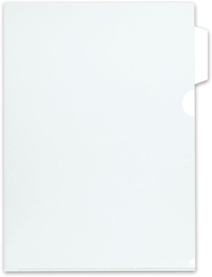 Plus FL-201HO 88-067 Clear Holder, A4, Indexed, 1 Stage, 10 Pieces