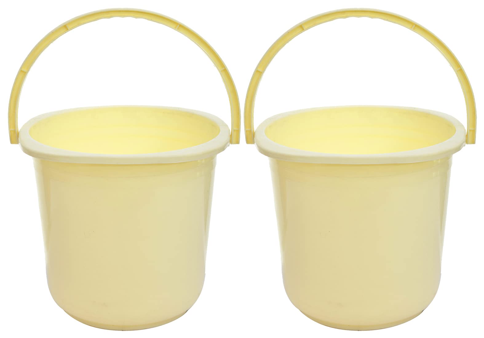 Kuber Industries Square Multipurposes Plastic Bucket for Bathing Home Cleaning & Storage Purpose, 16Ltr.- Pack of 2 (Cream)-47KM01191 (B09NGVTS5F) Amazon Price History, Amazon Price Tracker