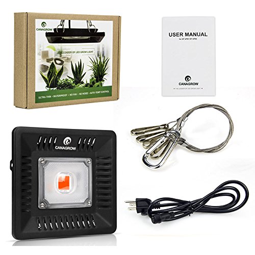 Image of Full Spectrum LED Grow Lights for Indoor Plants, CANAGROW Waterproof COB Outdoor Grow Light, Plant Growing Lamps Refugium Light for Saltwater Aquarium, Heating Lamps for Plants Seeding, Veg, Blooming