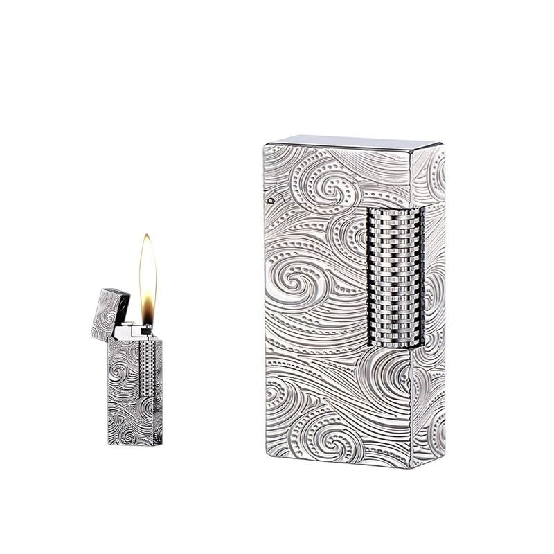 Encendedor Vintage Estrecho de Querosenos, Plata