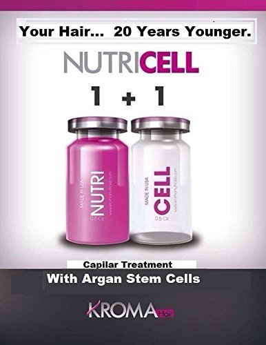 Botox for Hair Swiss NUTRICELL Serum Stem Cells Argan & Silk Protein ((1 Pair)) Capillary Treatment after Keratin Process